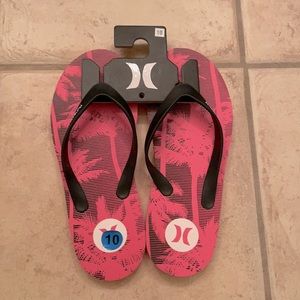 Hurley Pink Palm Flip Flop